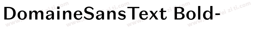 DomaineSansText Bold字体转换